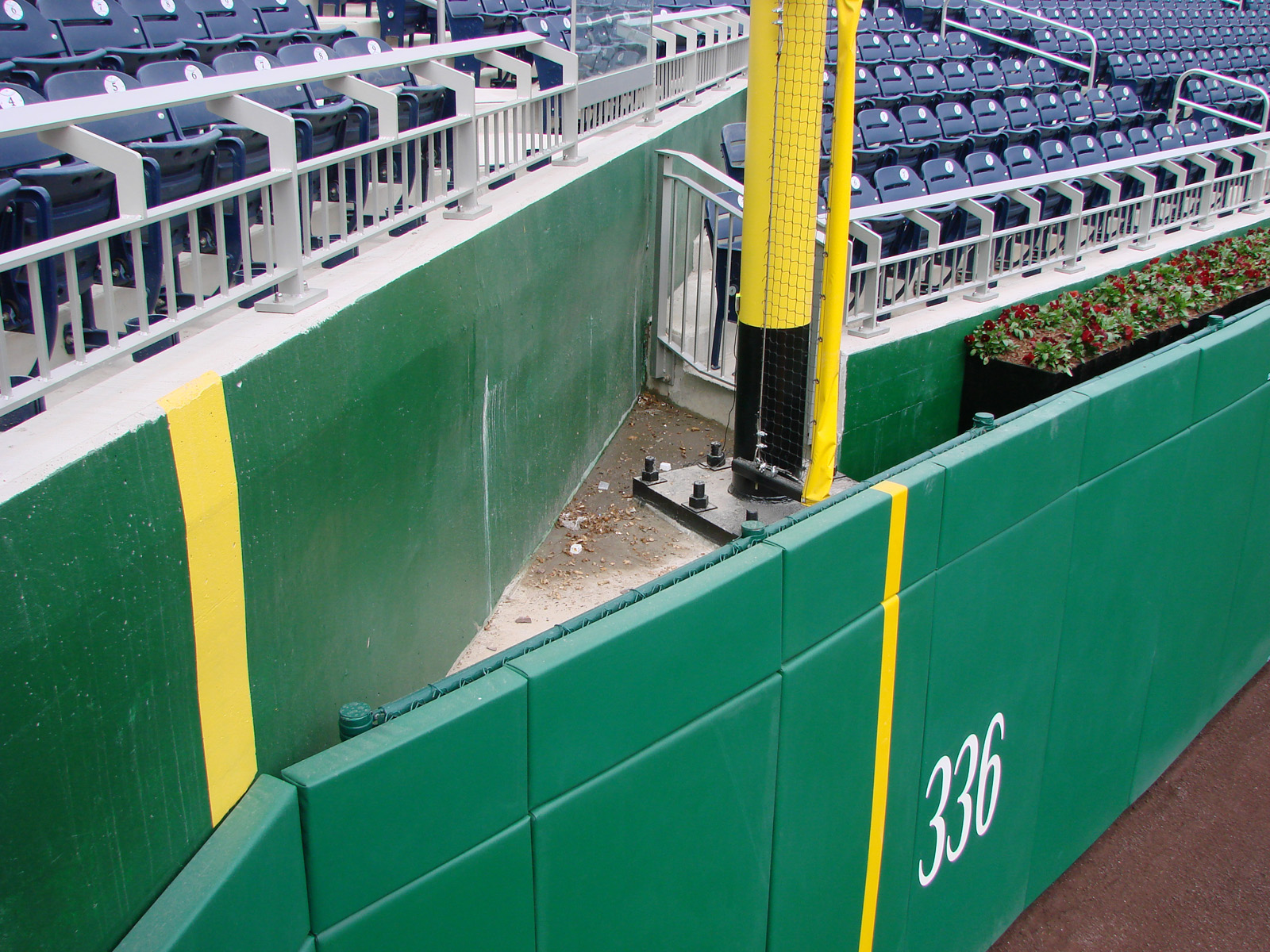 Nationals Park LF out of play area