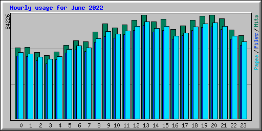 Hourly usage for June 2022