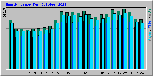 Hourly usage for October 2022
